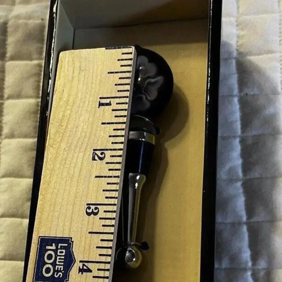 Wine Stopper Purple Flower Art Glass Wine Stopper In Box Bottle‎ Stopper Cork - Picture 7 of 9